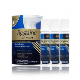 Regaine, Minoxidil 5%, erblich bedingter Haarausfall